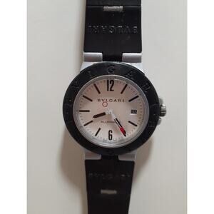 BVLGARI Aluminum Men's Wristwatch Model AL38A Swiss Made